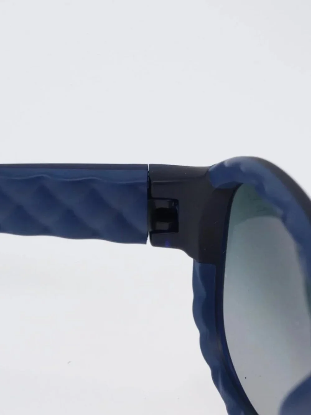 CHANEL Sunglasses plastic Blue CC Auth BA10703